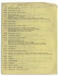 Moe Howard's 6pp. Skit With Shemp Entitled ''Kildare, Kinsey & Malone'', With the Stooges Posing as Doctors -- Annotated by Moe Including His Signatures -- 8'' x 11'', Very Good